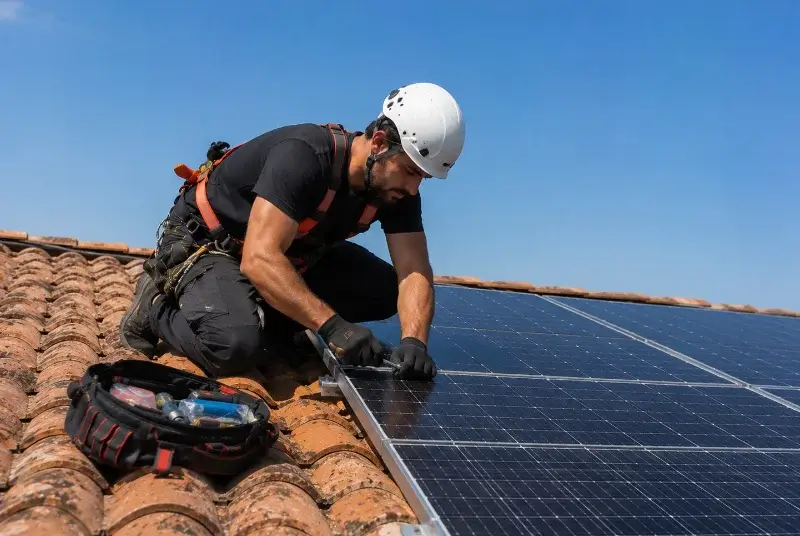Maintenance et monitoring de panneaux solaires à Idron